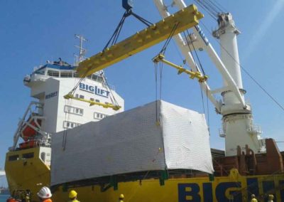 Imballaggio in legno per trasporto via mare